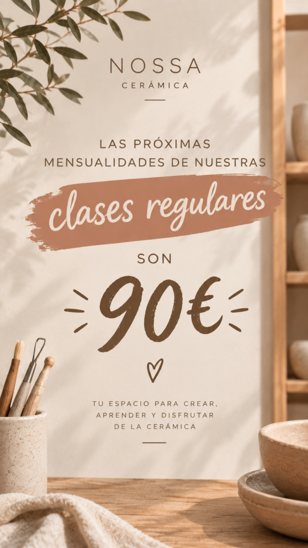 Clases regulares de cerámica en Madrid — Nossa Cerámica