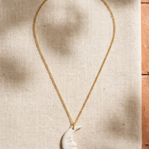 Colgante de Cerámica Artesanal · Luna XL