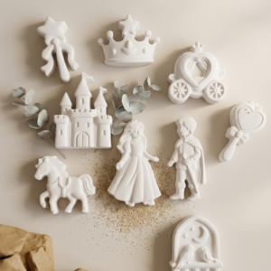 kit DIY ceramica princesa niña pintar casa